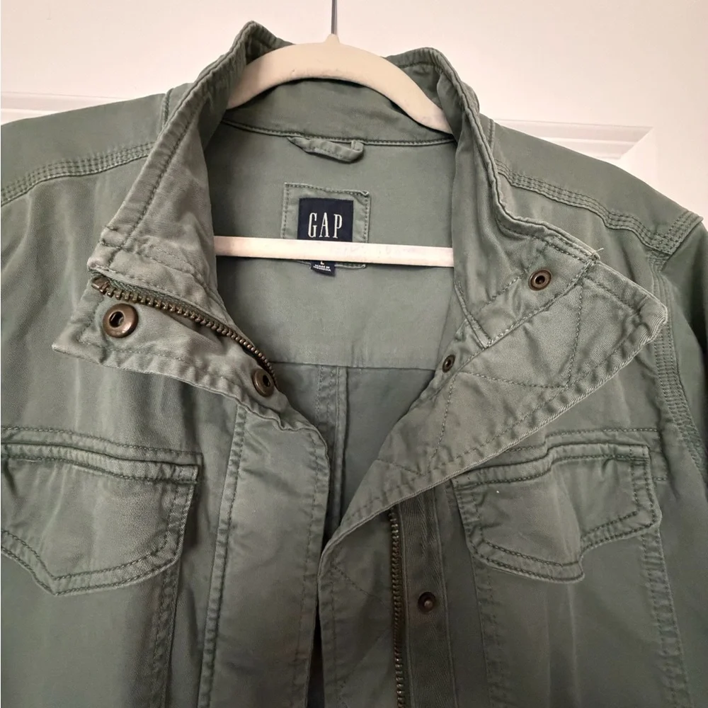 GAP Light Olive Jacket - Picture 2 of 5